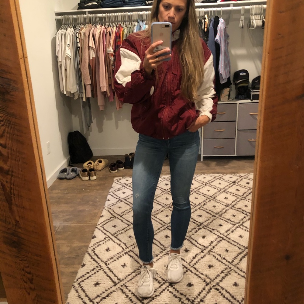 Vintage Mississippi State windbreaker zip sleeves